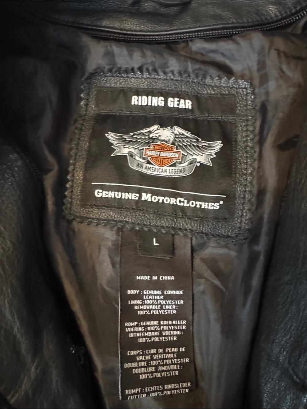 Harley-Davidson Leather Riding Jacket - Picture 2 of 4